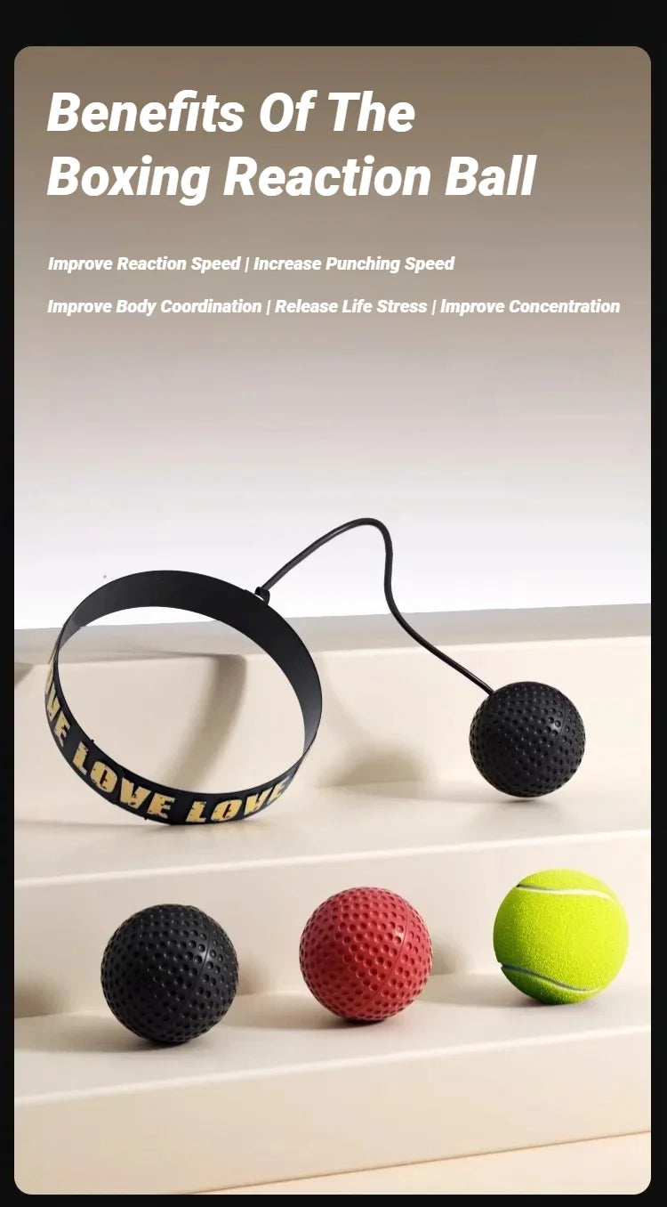 Balle de réflexe boxe – Entraînement coordination