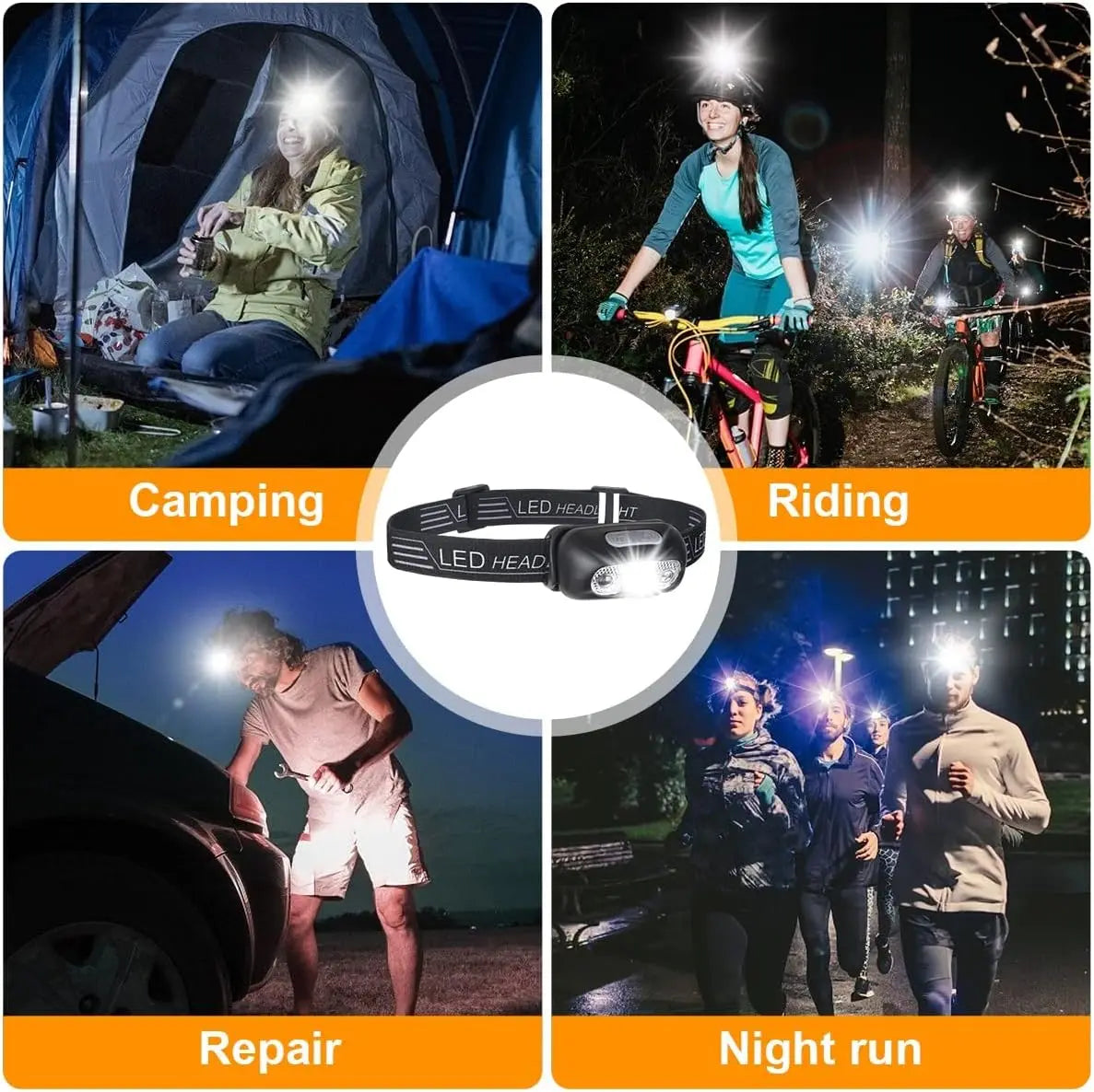 Lampe frontale LED – Sport et outdoor