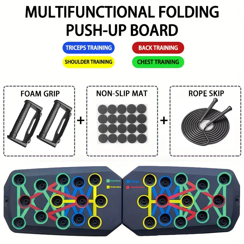 Planche de pompes multifonction – Entraînement complet