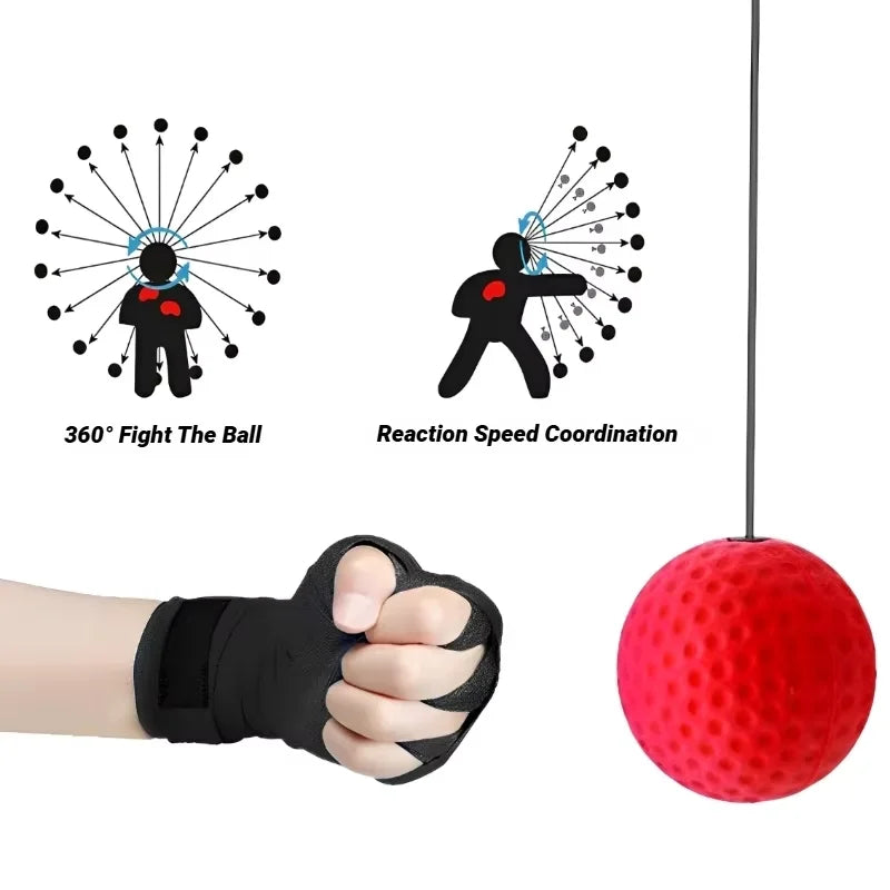 Balle de réflexe boxe – Entraînement coordination