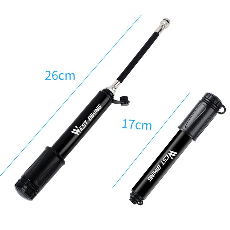 Mini pompe vélo portable – Gonflage rapide