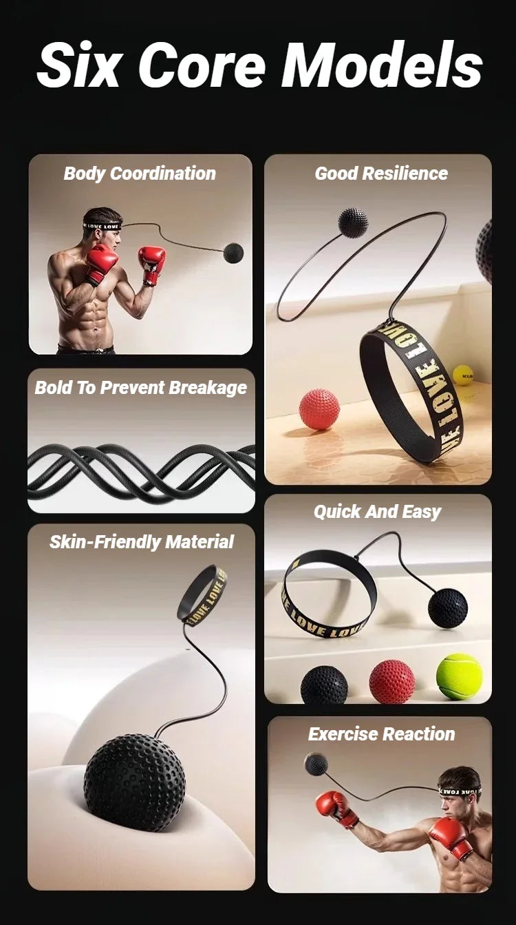 Balle de réflexe boxe – Entraînement coordination