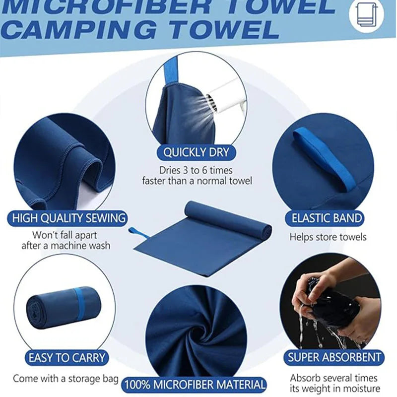 Serviette sport microfibre – Séchage rapide