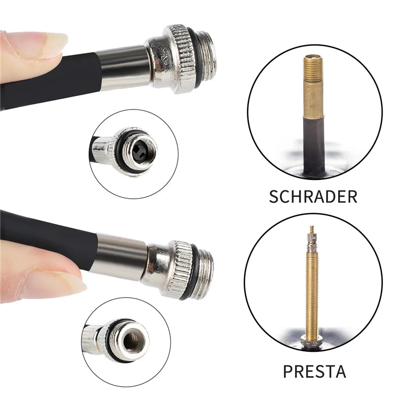 Mini pompe vélo portable – Gonflage rapide
